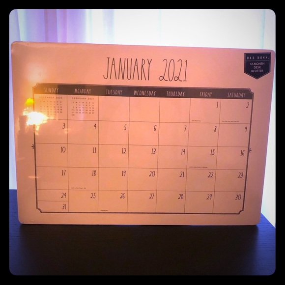 Rae Dunn desk calendar